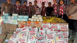 Mahasiswa STIK Angkatan 83 Salurkan Bantuan Sosial bagi Warga Terdampak Banjir di Desa Lubuk Pusaka, Kecamatan Langkahan, Aceh Utara