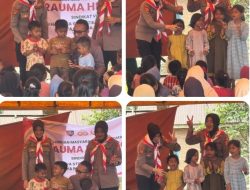 Mahasiswa STIK Angkatan 83 Laksanakan Kegiatan Trauma Healing bagi Warga Terdampak Banjir di Desa Buket Linteung, Kecamatan Langkahan, Kabupaten Aceh Utara