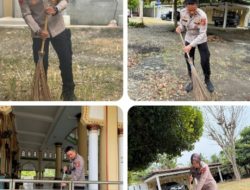 Mahasiswa STIK Angkatan 83 Laksanakan Kegiatan Bersih-Bersih Tempat Ibadah di Masjid Jami’ Al Hidayah Menasah Reudeup