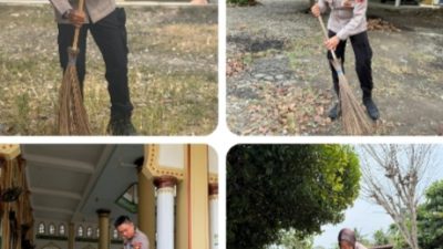 Mahasiswa STIK Angkatan 83 Laksanakan Kegiatan Bersih-Bersih Tempat Ibadah di Masjid Jami’ Al Hidayah Menasah Reudeup