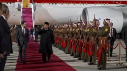 Prabowo Tiba di Yordania, Disambut Jet Tempur F-16 dan Putra Mahkota Kerajaan.