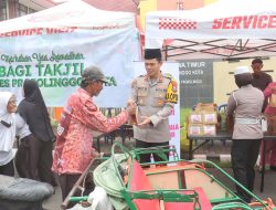 Polres Probolinggo Kota Tebar 400 Takjil, Pererat Silaturahmi dan Jaga Kamtibmas di Bulan Ramadan