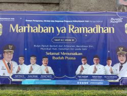 PERUMDAM TKR Pasang Spanduk “Marhaban Ya Ramadhan”, Sampaikan Ucapan dan Pesan Spiritual Kepada Masyarakat