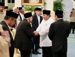Momen Prabowo Apresiasi Quraish Shihab saat Nuzulul Qur’an di Istana: Perbedaan Bukan Perpecahan.